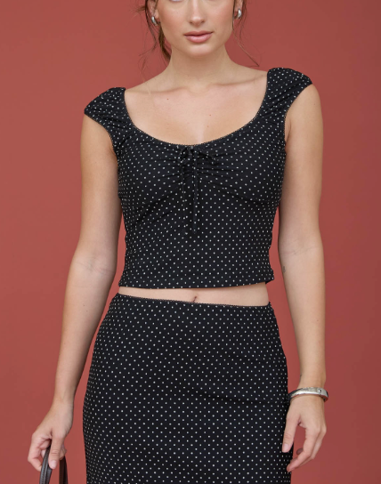 Mabel Polka Dot Top