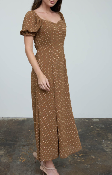Marley Sweetheart Puff Sleeve Dress