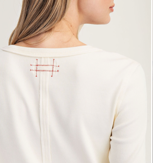 Henley Button Top
