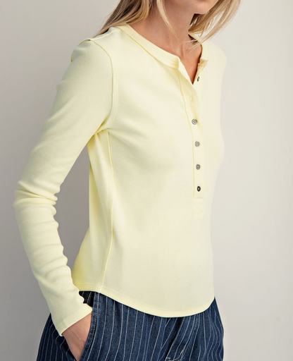 Henley Button Top