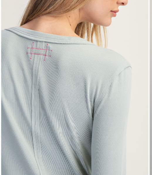 Henley Button Top