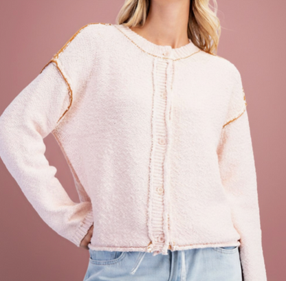 Stephanie Contrast Stitch Cardigan