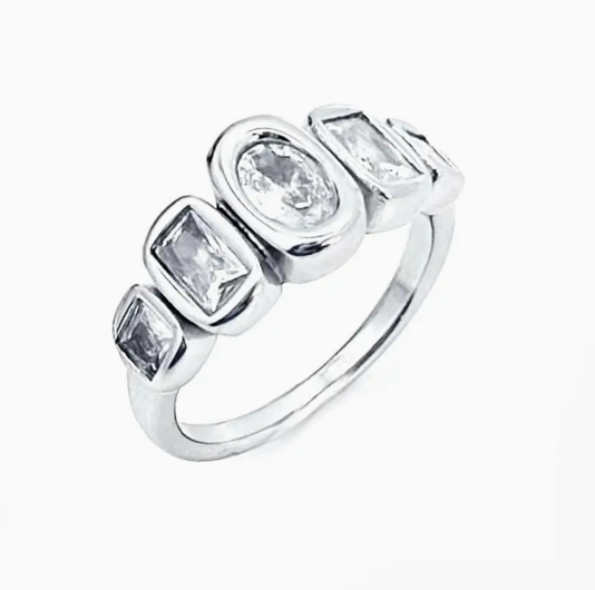 Rowan Bezel Crystal Ring