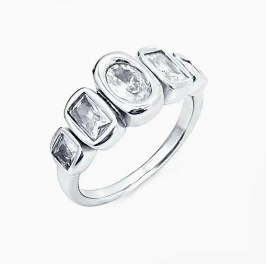 Rowan Bezel Crystal Ring