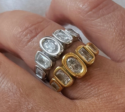 Rowan Bezel Crystal Ring
