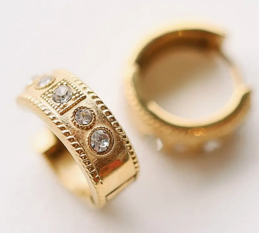 Emily Crystal Hoops