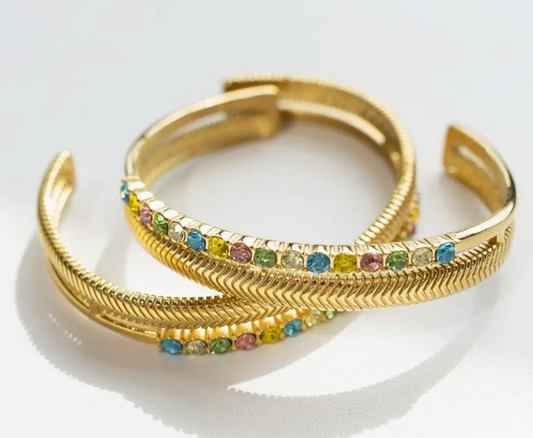 Brewer Crystal Cuff Bracelet