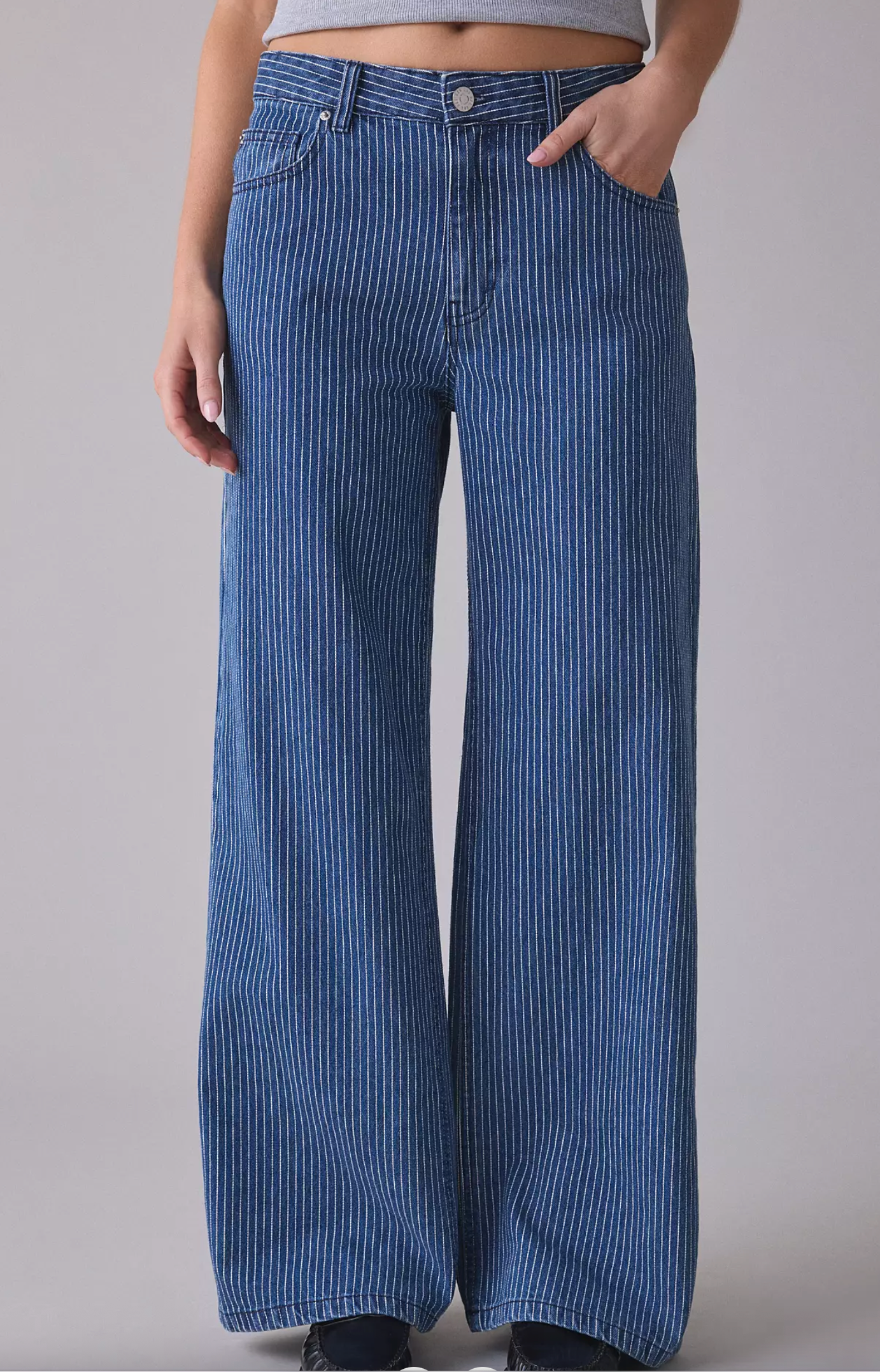 BDG Ozzy Pinstrip Loose Jeans
