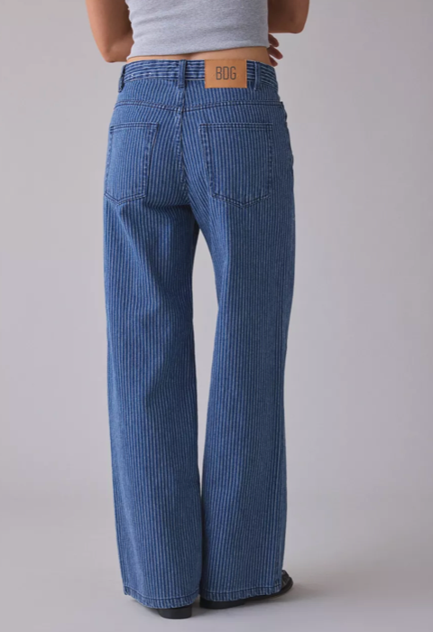 BDG Ozzy Pinstrip Loose Jeans