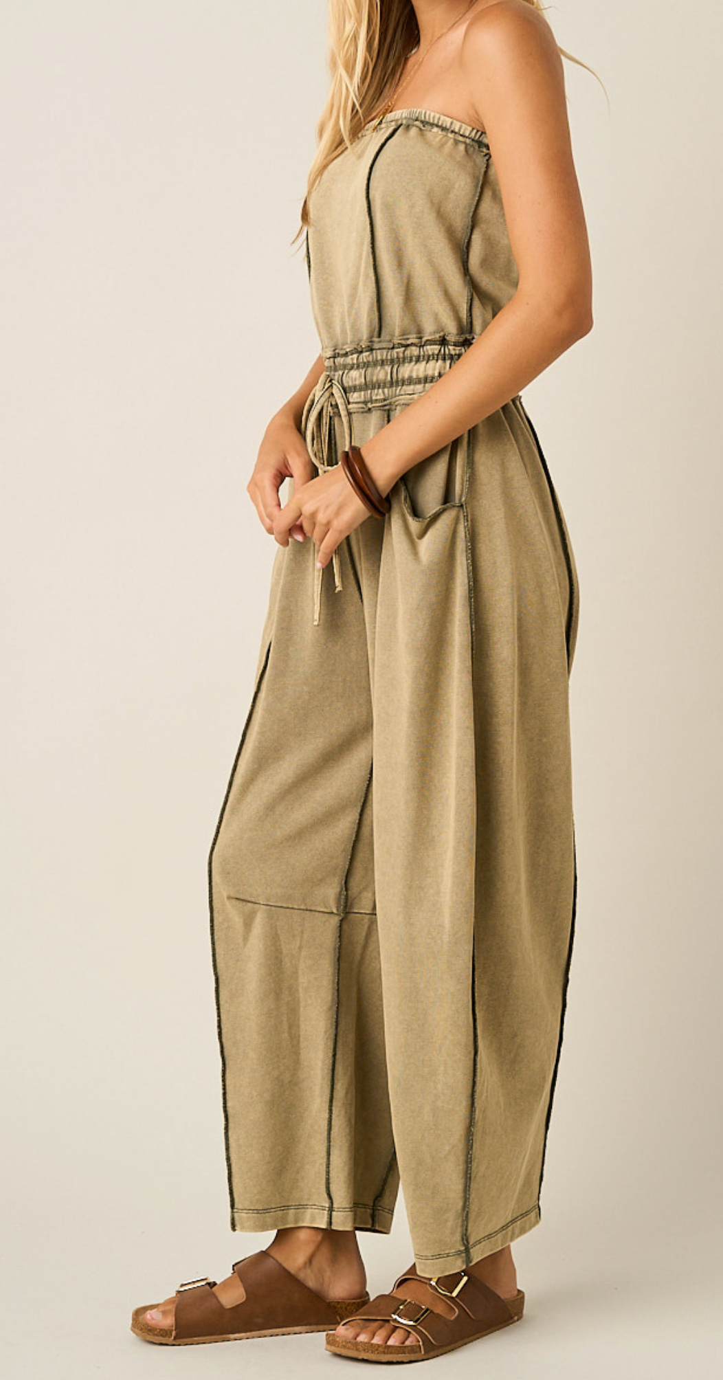 Sarah Mineral Wash Jumpsuit