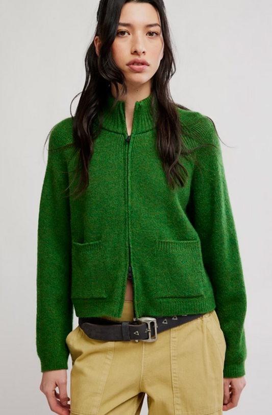 WTF On It Half Zip Cardigan
