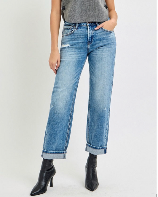 Bailey Boyfriend Jean ( Plus Size)
