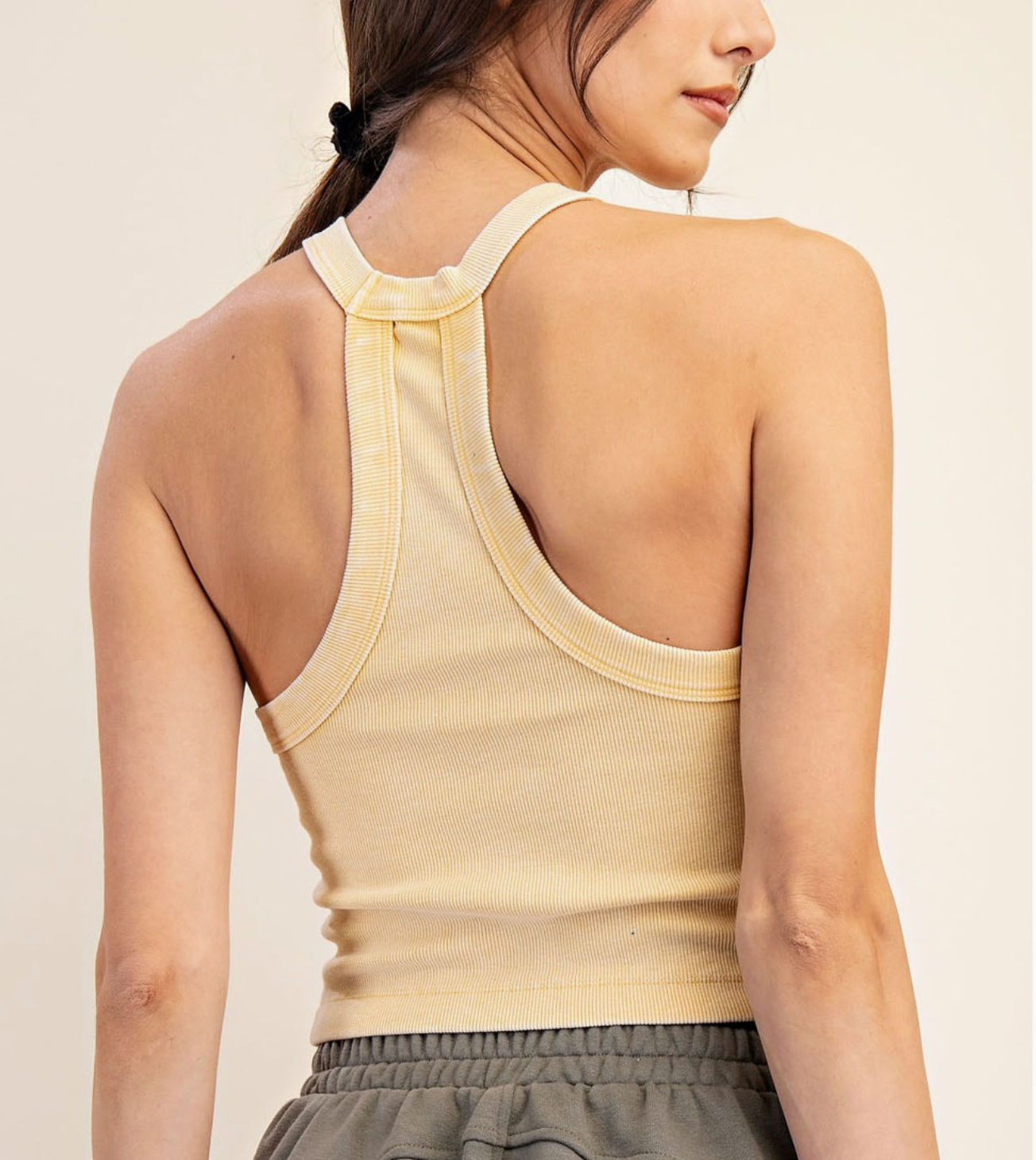 Danni Ribbed Halter Tank