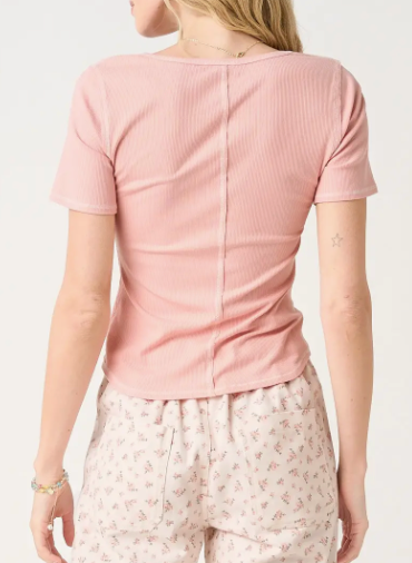 Alexia Contrast Stitch Knit Top