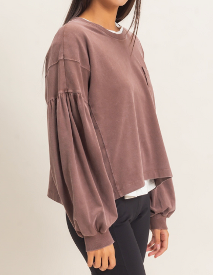 Gabby Puff Long Sleeve Top