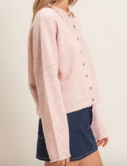 Phoenix Collared Sweater Cardigan (Three Colors)