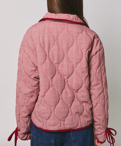 Gina Gingham Quilted Jacket