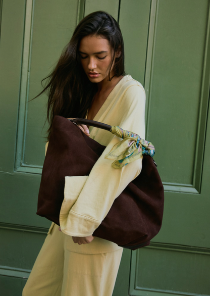 Suzie Suede Slouch Tote