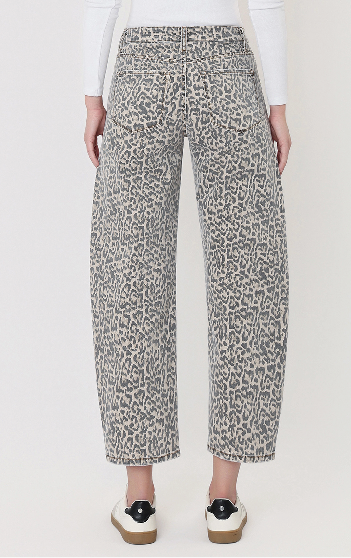 Kate Leopard Print Barrel Pant