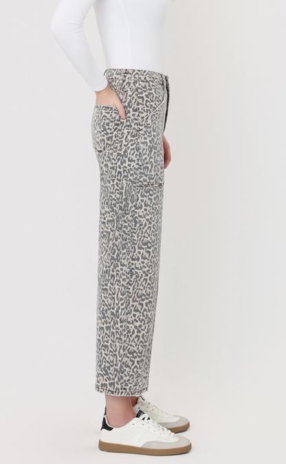 Kate Leopard Print Barrel Pant