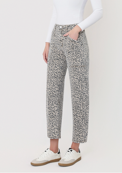 Kate Leopard Print Barrel Pant