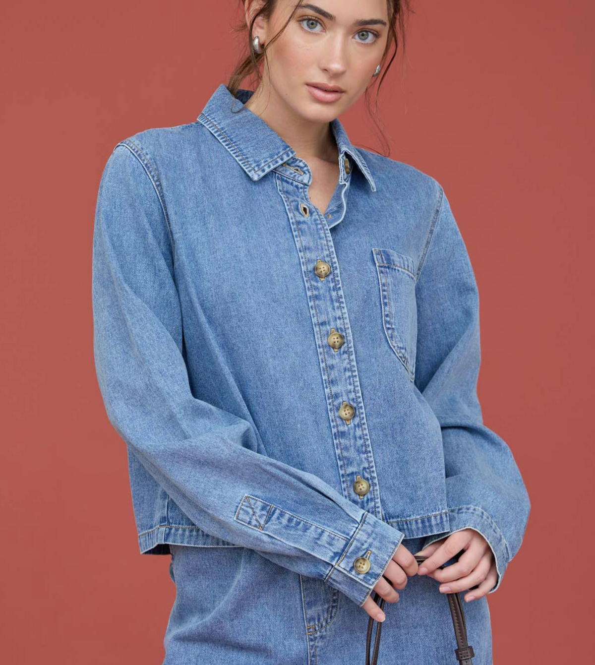 Zola Boxy Denim Shirt