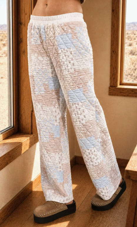 Whitney Multi-Pattern Quilted Pants