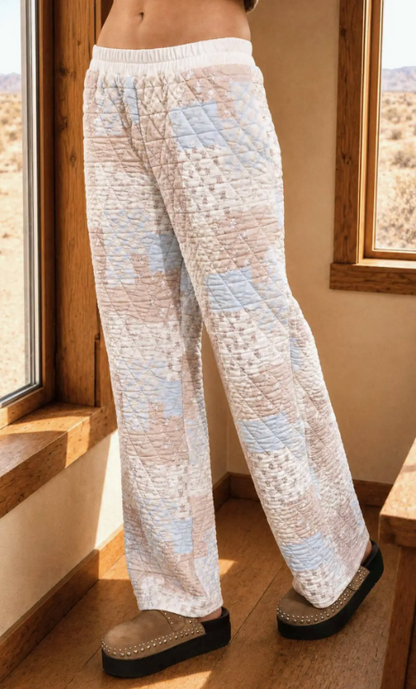 Whitney Multi-Pattern Quilted Pants