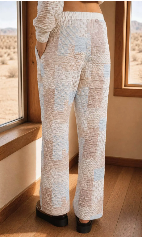 Whitney Multi-Pattern Quilted Pants