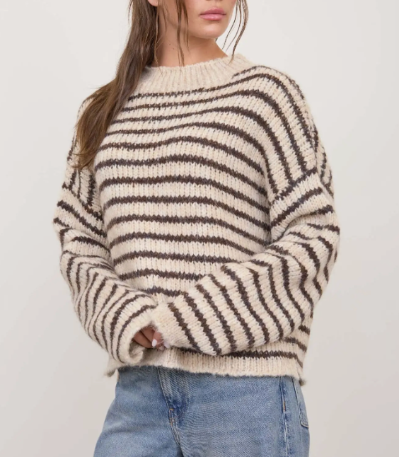 Addison Striped Knit Sweaterknit