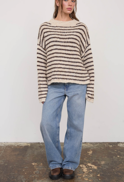 Addison Striped Knit Sweaterknit