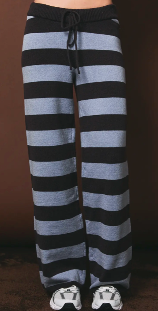 Mae Striped Knit Cardigan and Pant Set