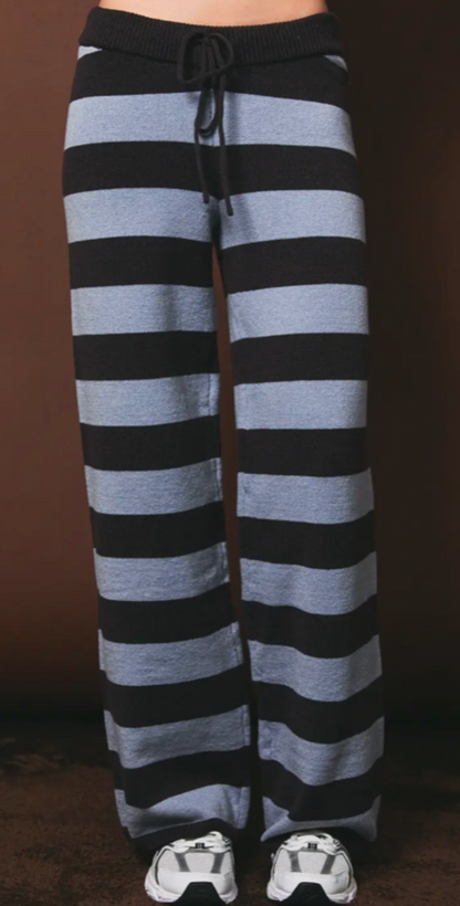 Mae Striped Knit Cardigan and Pant Set