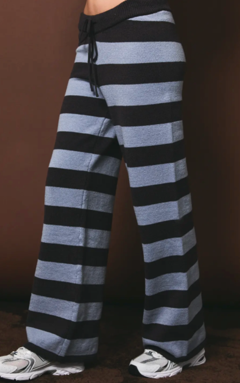 Mae Striped Knit Cardigan and Pant Set