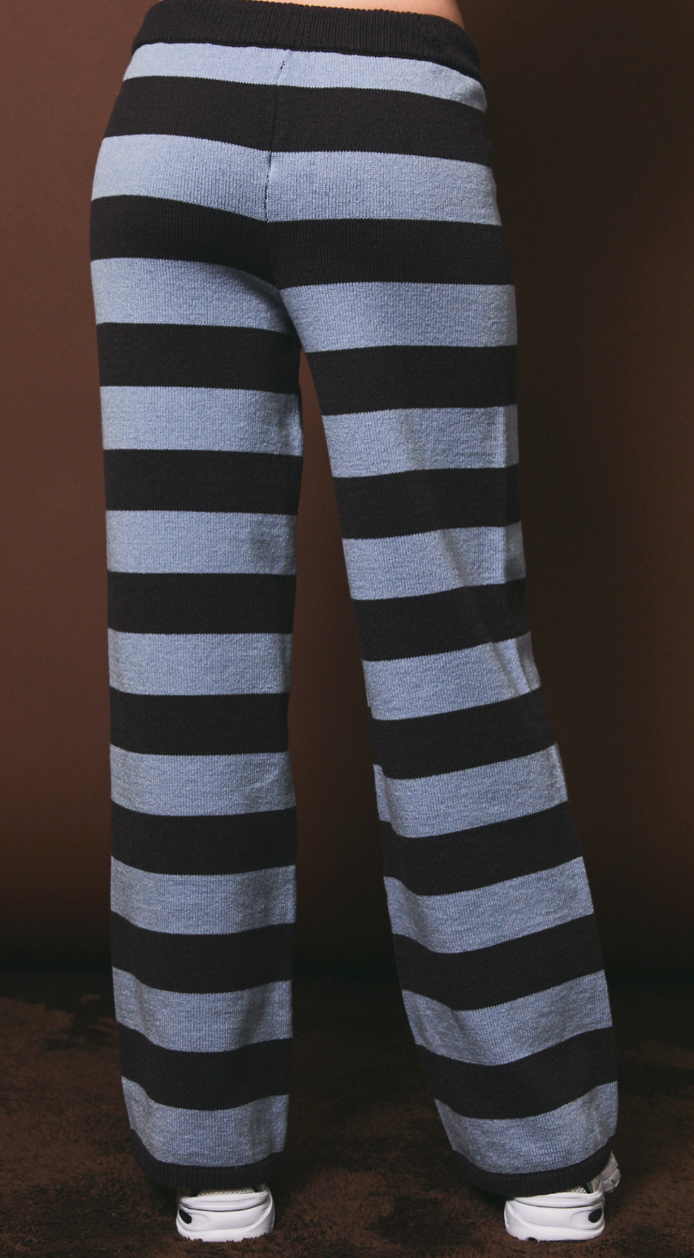 Mae Striped Knit Cardigan and Pant Set