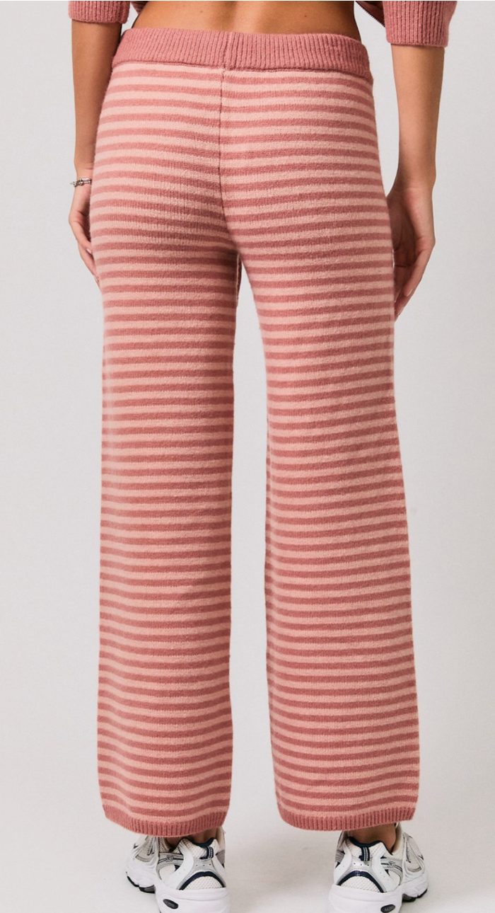 Becca Striped Sweater Hoodie & Pant Set