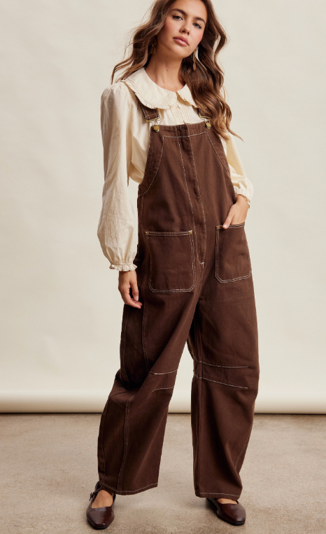 Charlie Barrel Leg Utility Overall (Two Colors)