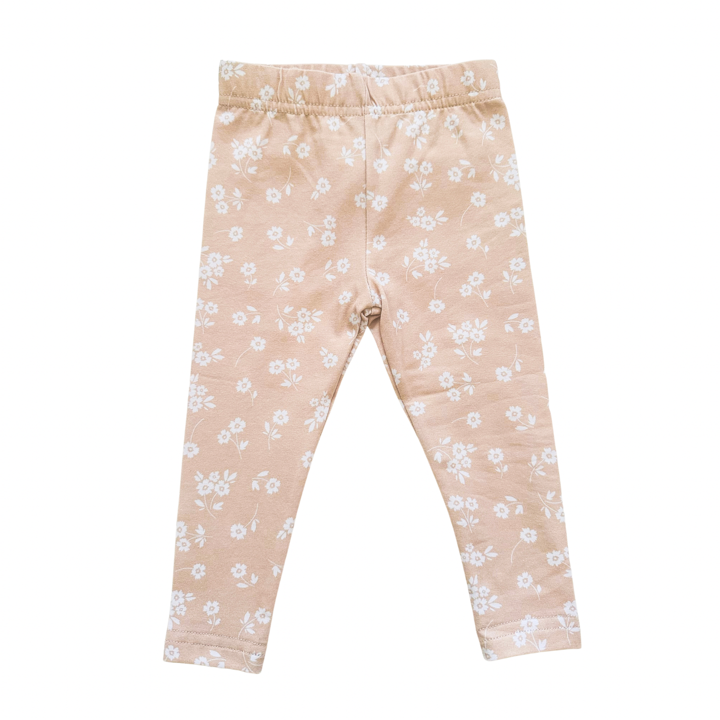 Organic Legging - Cream Floral