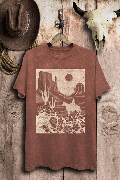 Somewhere In The Wild West Graphic Top
