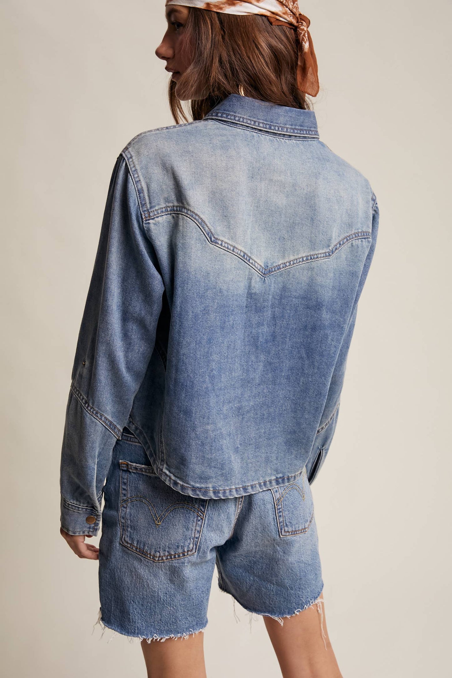Denim Popover Shirt*
