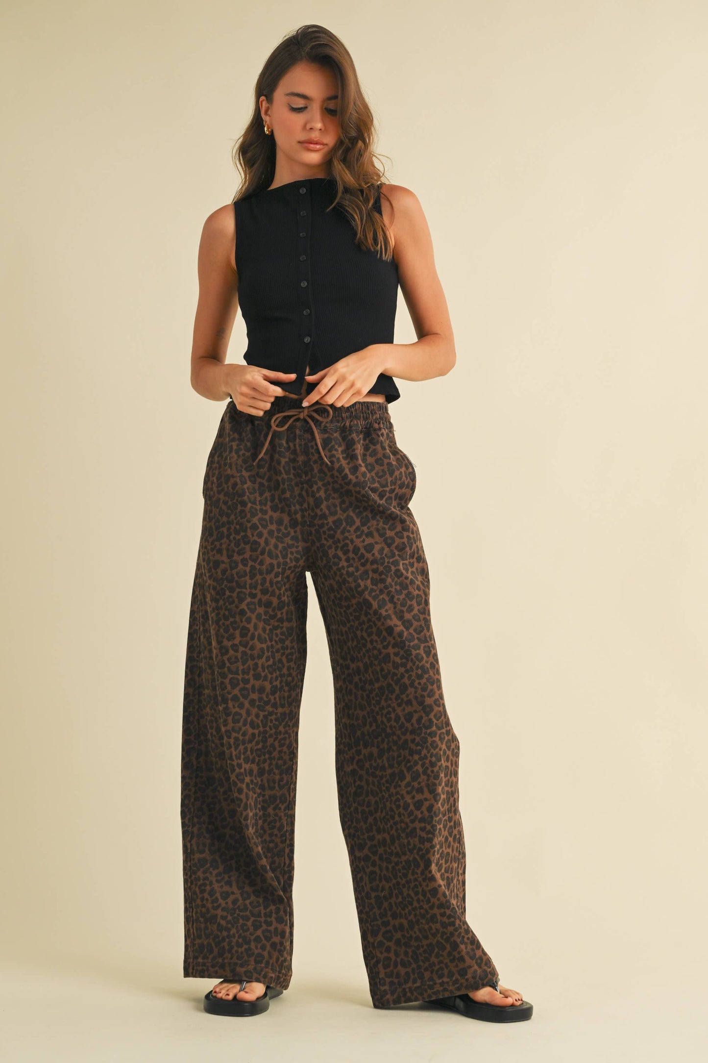 Kayla Leopard Track Pants*