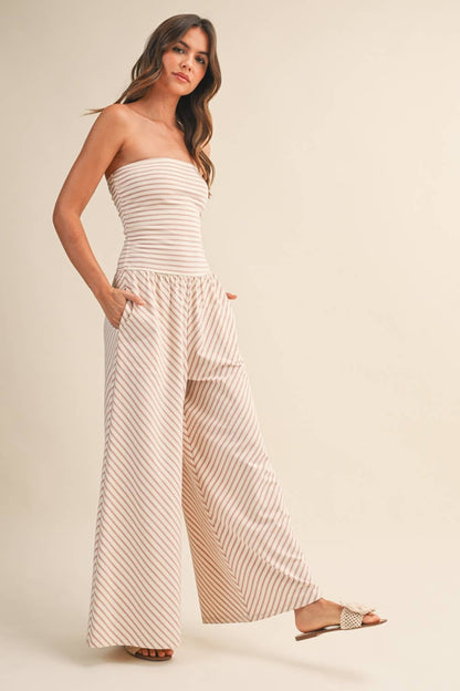 Kenzie Striped Jumpsuit*