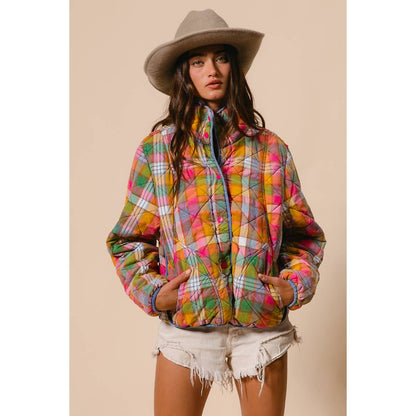 Beverly Bleached Vintage Quilted Jacket
