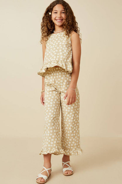 Girls Ila Ruffled Hem Tank