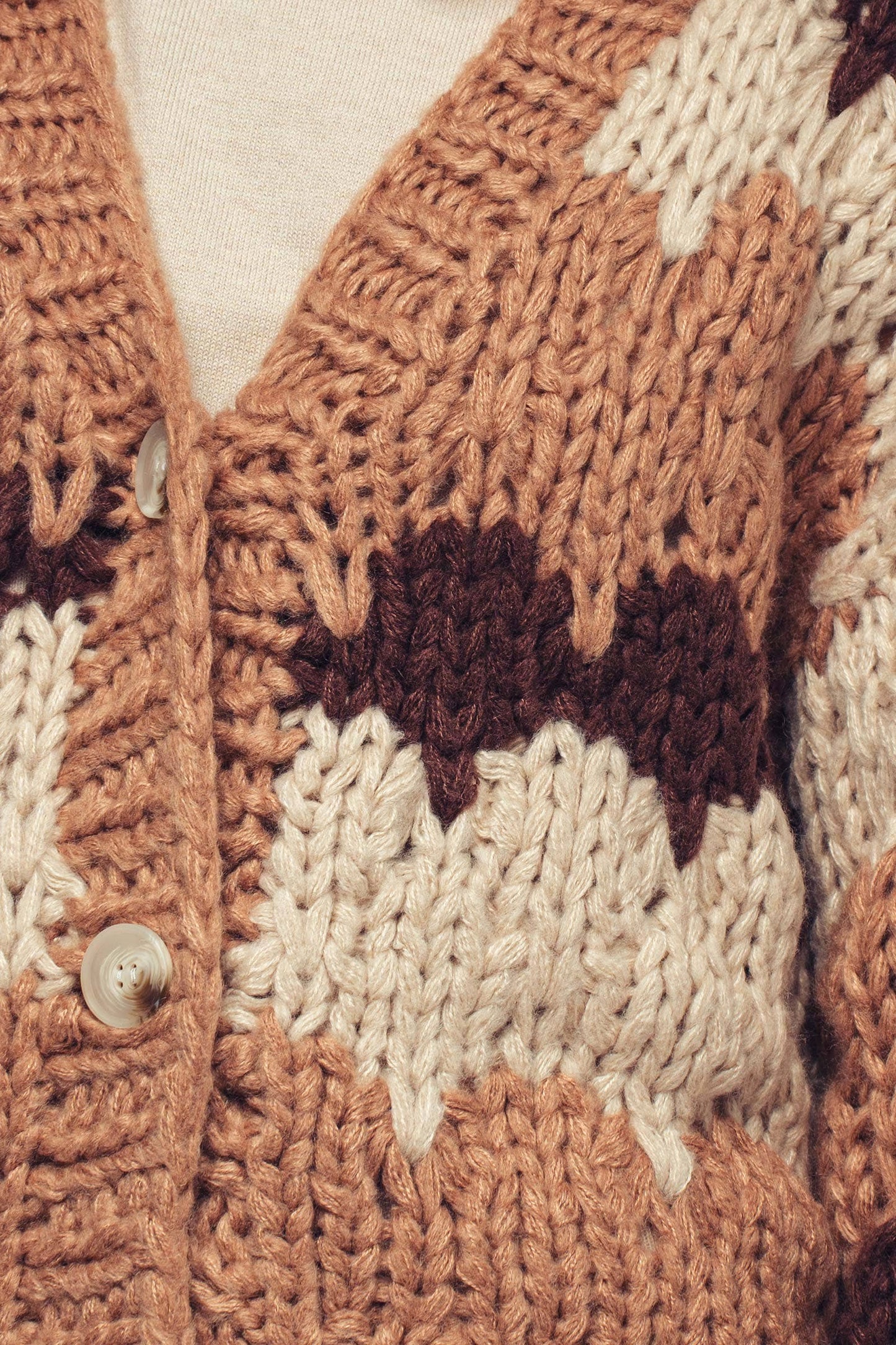 Chevron Knit Cardigan