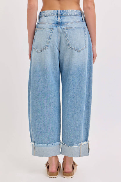 Baylee Barrel Leg with Cuff (Lt Wash)