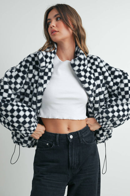 Checker Teddy Jacket