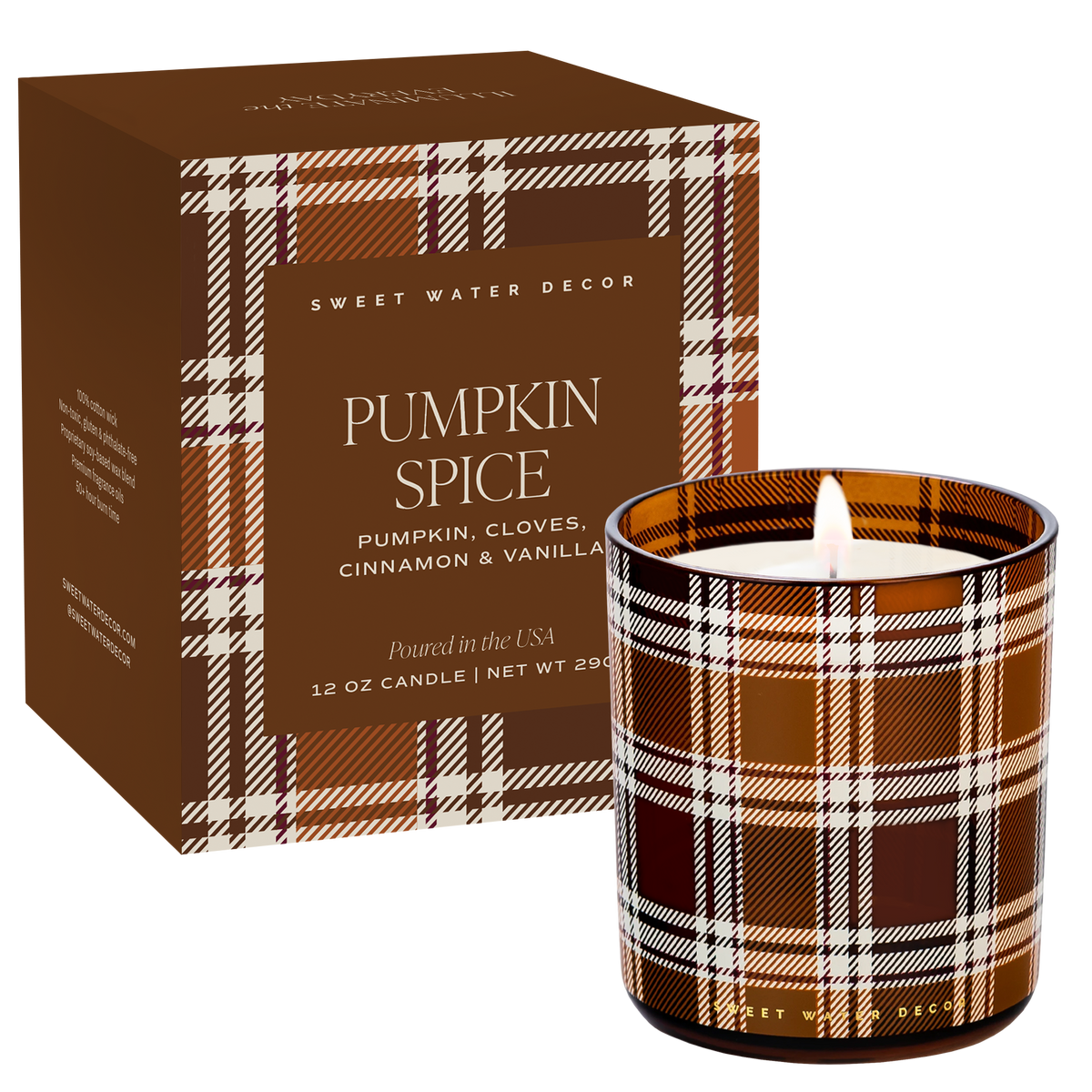 Pumpkin Spice 12 oz Boxed Soy Candle