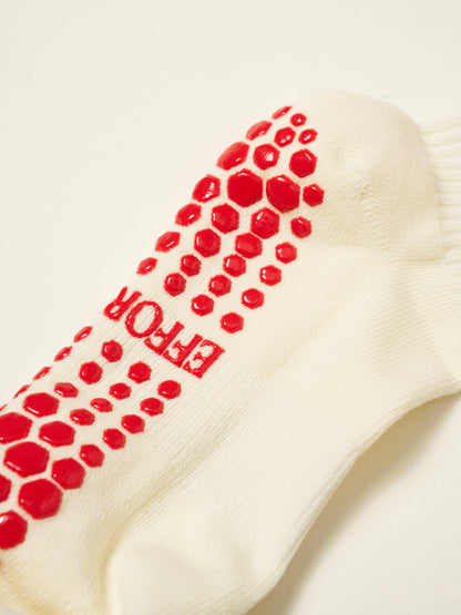 🍓 Strawberry Ruffle Grip Sock, Pilates Socks