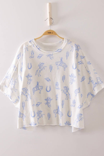 Briar Western Graphic Top